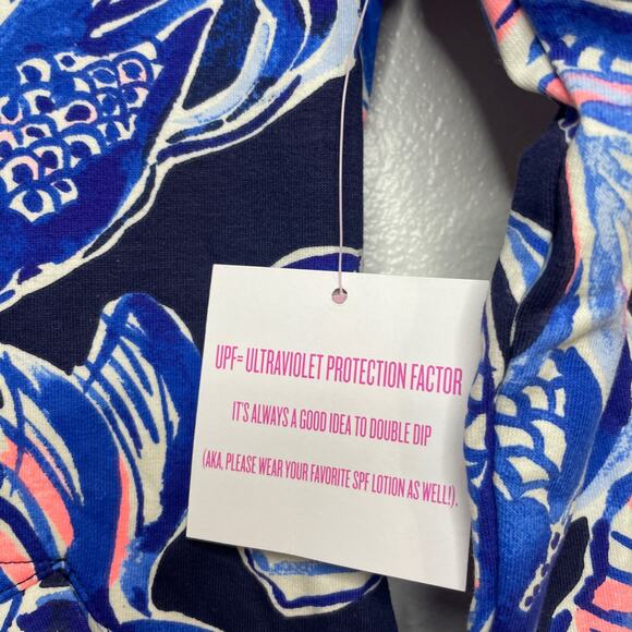 LILLY PULITZER Bright Navy In Reel Life Booker Popover Size XXS - Picture 5 of 14